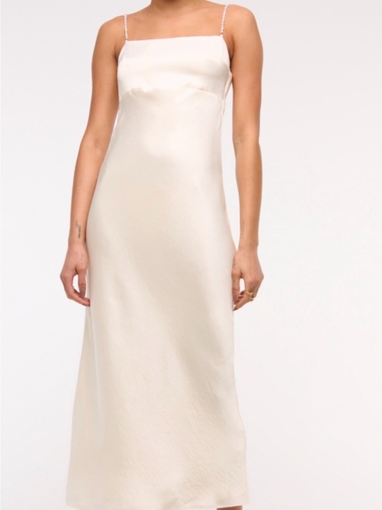 Abercrombie & Fitch Dresses & Skirts - Abercrombie & Fitch Cream Slip Maxi Dress with Beaded Straps